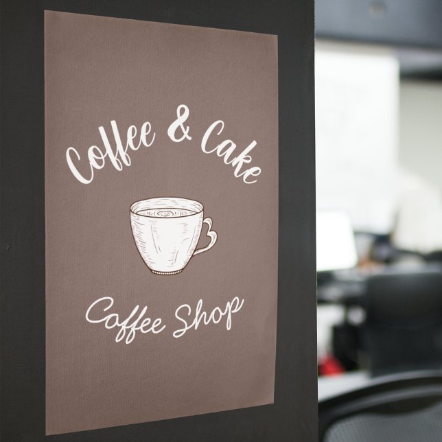 Póster Logotipo de Pequena Casa de Café (Criador carregado)