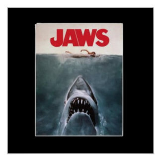 Póster Logotipo de Poster de filme de mandíbula para mulh