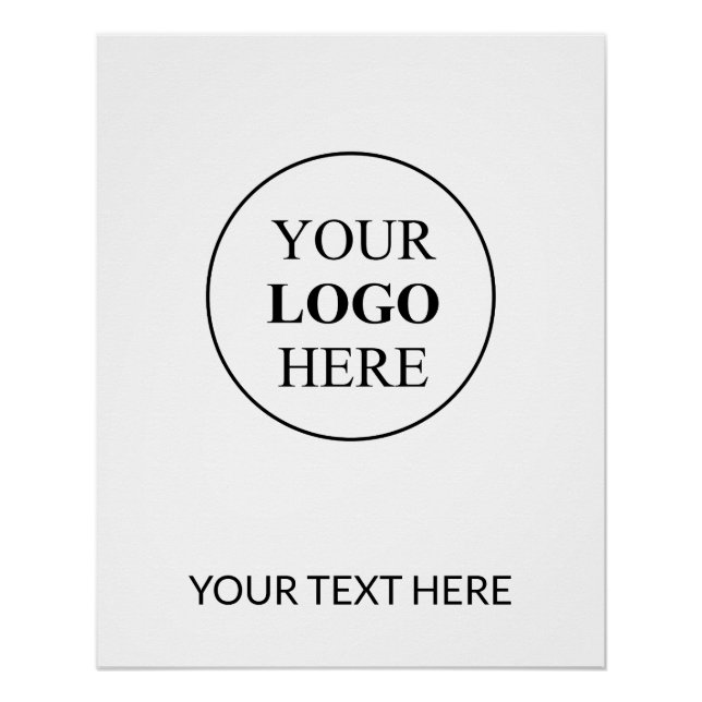 Póster Logotipo de Promocional personalizado - Sem pedido (Frente)