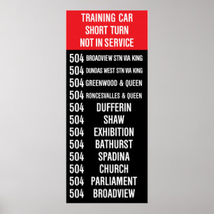 Póster Logotipo de Réplica do KING 504 (CLRV)