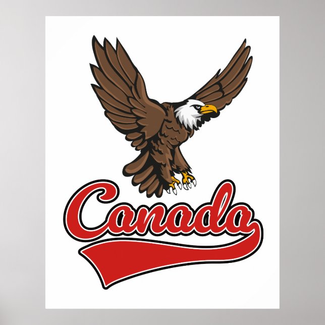 Poster logotipo de viagem Canadá (Frente)