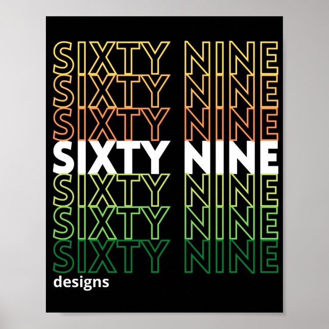Poster Logotipo "DESIGNS SIXTININE" (Frente)