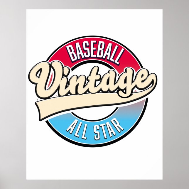 Poster logotipo do All Star Baseball (Frente)