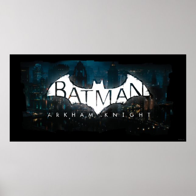 Póster Logotipo do Batman Arkham Knight Gotham (Frente)
