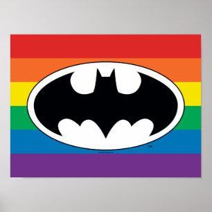 Poster Logotipo do Batman Rainbow