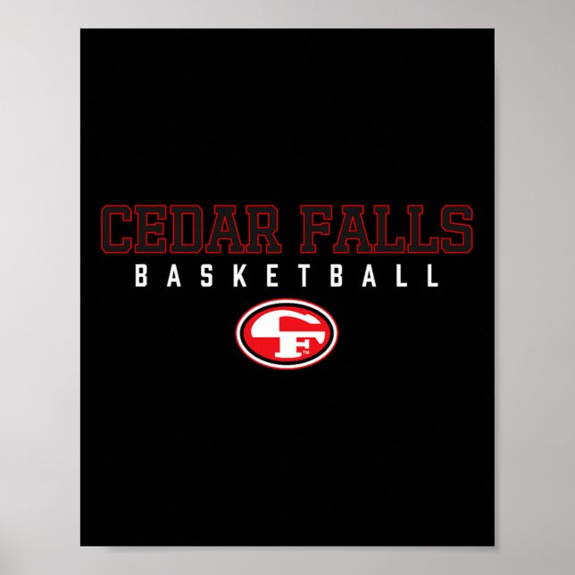 Poster Logotipo do Cedar Falls Tigers Sketll Hs  (Frente)