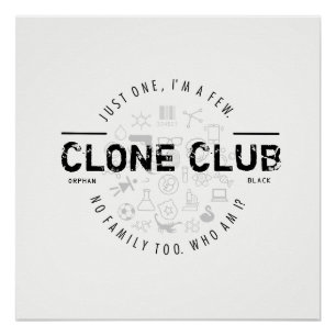 Póster Logotipo do clube do clone