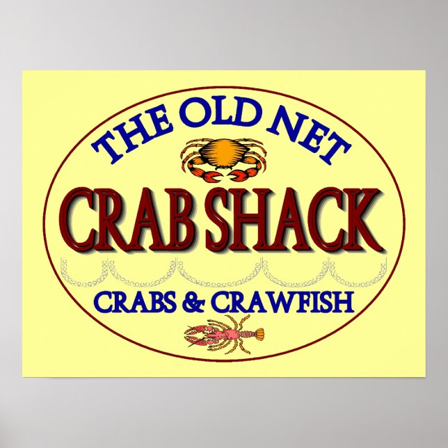Póster Logotipo do Crab Shack (Frente)