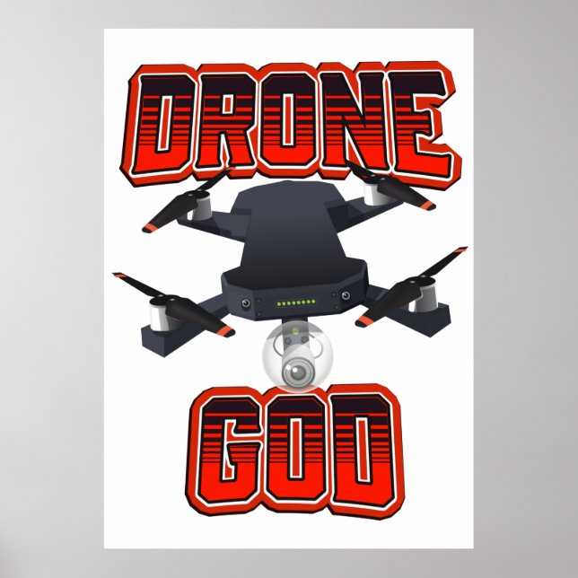 Poster logotipo do Deus dos Drones (Frente)