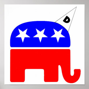 Poster Logotipo do Partido Republicano Dunce