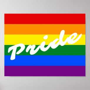 Poster Logotipo do Pride LGBT 6- Stripe Orgulho gay