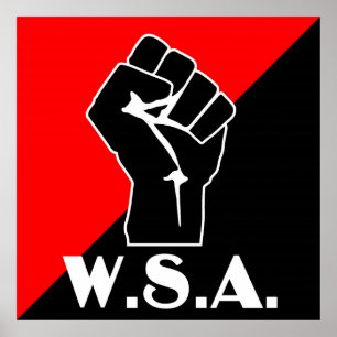 Poster logotipo do punho do wsa