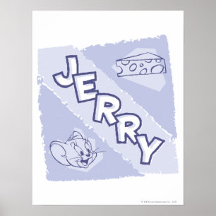 Póster Logotipo do queijo azul de Jerry