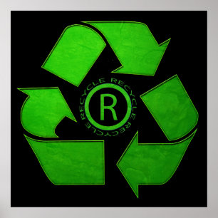 Poster Logotipo do Reciclar por Shirley Taylor