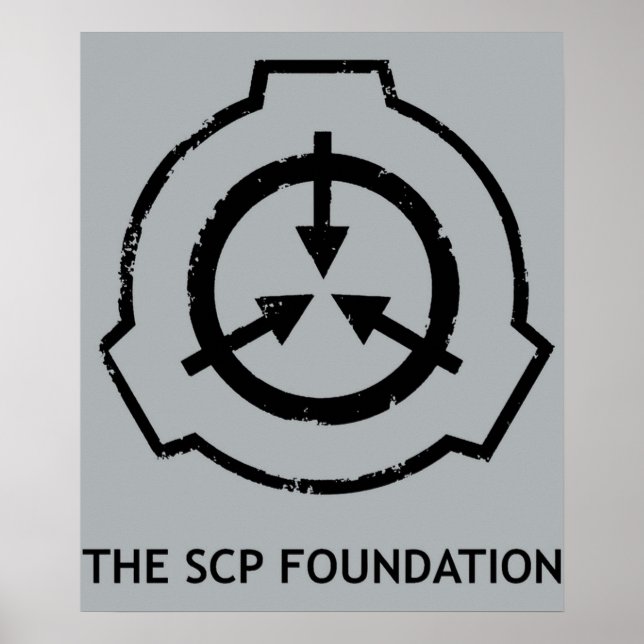 Poster Logotipo do SCP Foundation Secure Contain Protect (Frente)