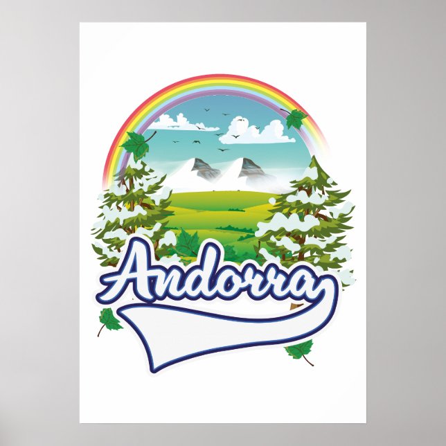 Poster Logótipo do viagem Andorra (Frente)