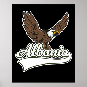 Poster Logótipo do viagem da Albânia