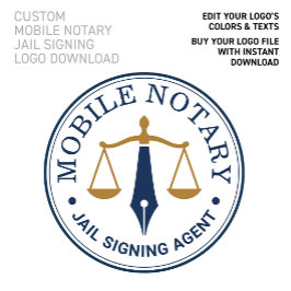 Poster Logotipo Dourado da Marinha Notarial Móvel Persona