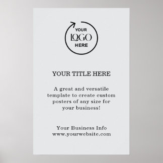 Poster Logotipo Empresarial | Minimalista Moderno Simples