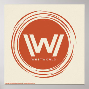 Poster Logotipo estilizado de Westworld   Sun