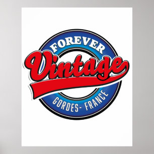 Poster logotipo eterno dos Gordes France