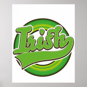 Poster Logótipo irlandês.