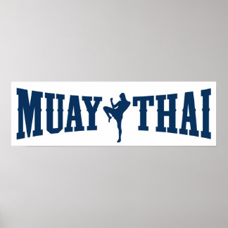 Póster Logotipo Muay Thai