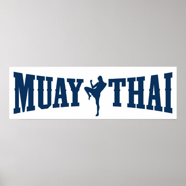 Póster Logotipo Muay Thai (Frente)
