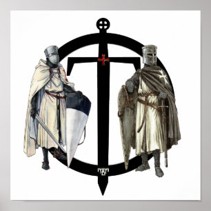 Poster Logótipo novo os templários posteres