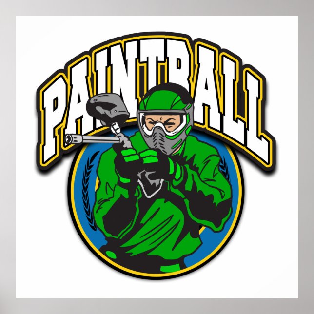 Poster Logotipo Paintball (Frente)