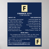 Logotipo personalizado, anúncio comercial e financ