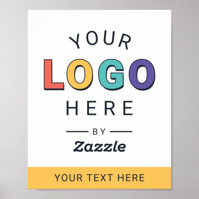 Poster Logotipo Promocional e Texto (Frente)