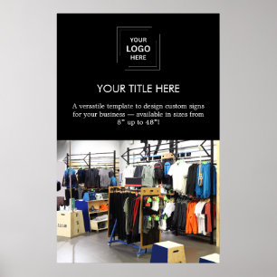 Poster Logotipo Promocional Empresarial Profissional Pret