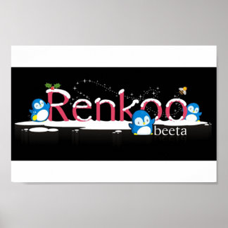 Póster Logotipo Renkoo Penguin
