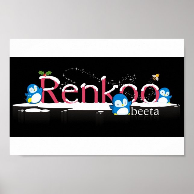 Póster Logotipo Renkoo Penguin (Frente)