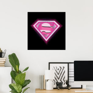 Poster Logotipo Rosa da Supergirl