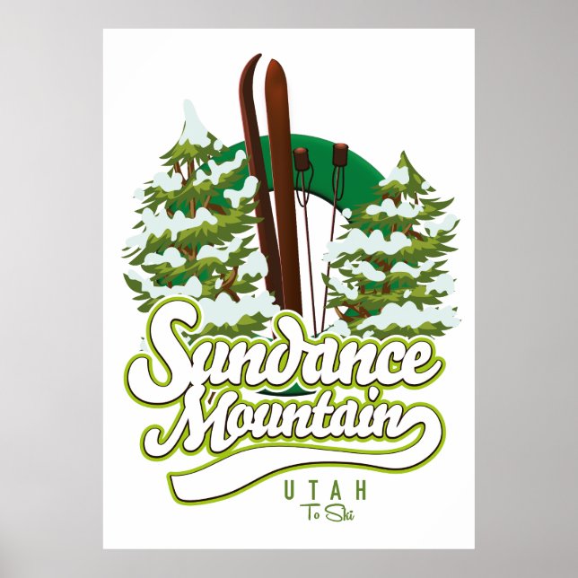 Poster Logotipo Sundance Mountain de Utah (Frente)