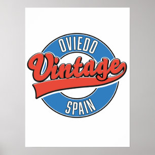 Poster Logótipo T-Shirt do estilo Vintage da espanha Ovie