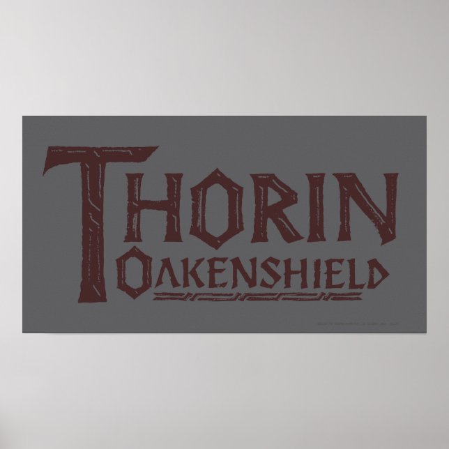 Póster Logotipo THORIN OAKENSHIELD™ Brown (Frente)