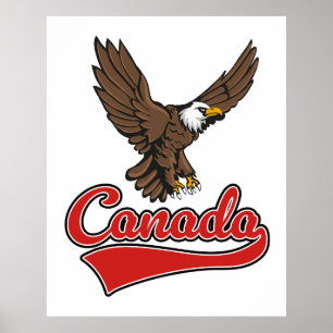 Poster logotipo Viagem Canadá
