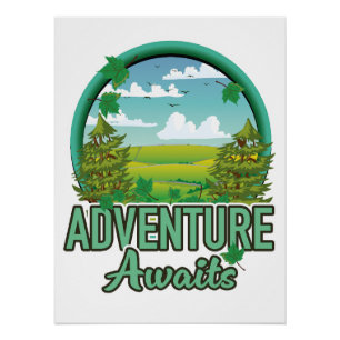 Póster Logotipo Viagem da Escócia