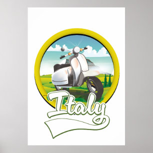 Poster Logotipo Viagem Itália
