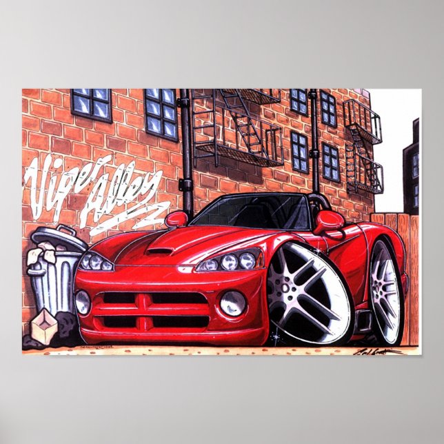 Póster Logotipo ViperAlley SRT10 (Frente)