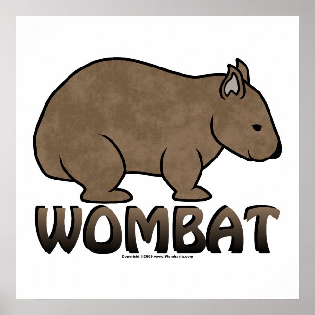 Poster Logotipo Wombat II (Frente)
