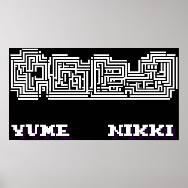 Poster Logotipo Yume Nikki (Frente)