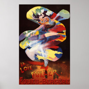 Poster Loie Fuller no Teatro Folies-Bergere