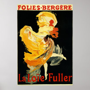 Póster Loie Fuller no Teatro Folies-Bergere