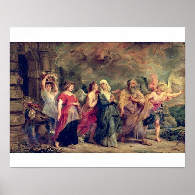 Poster Loja da Família Lot, 1625 (óleo no painel) (Frente)