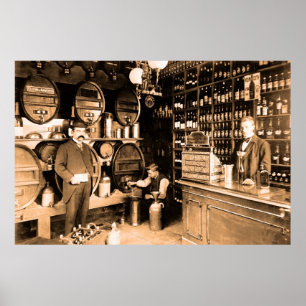 Póster loja de bebidas 1895 do Ca Stephan Liesting