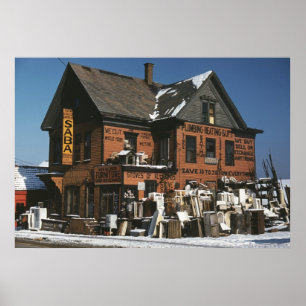 Póster Loja de Canalização, anos 40